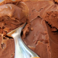 Dark chocolate gelato