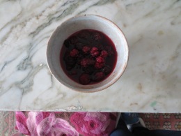 A bowl of mulberries